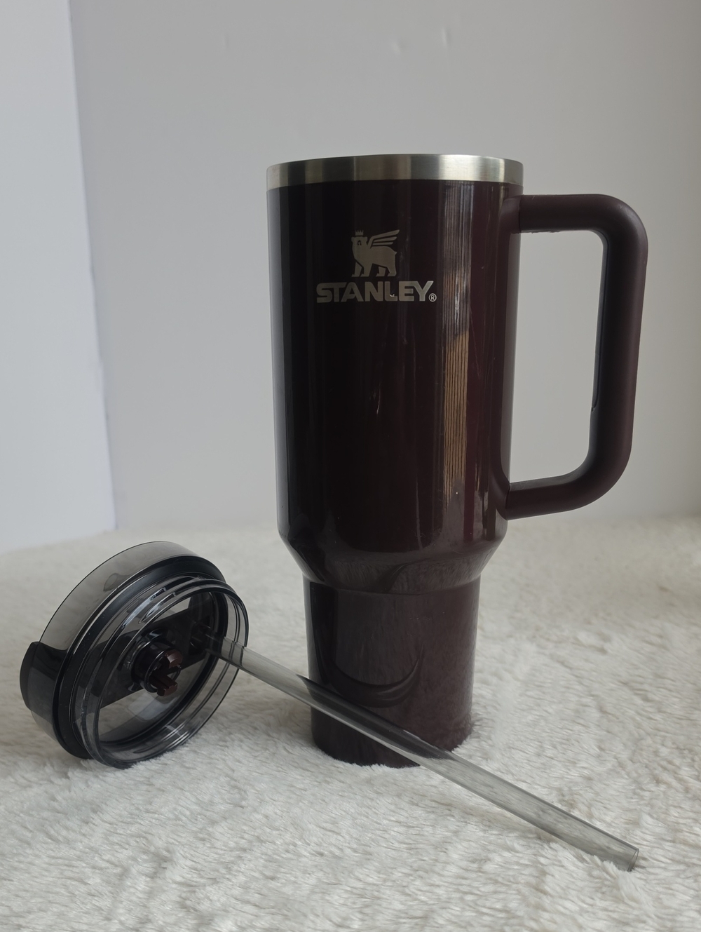 Stanley Quencher H2.0 40oz Tumbler Dark Brown Espresso Brand New Straw